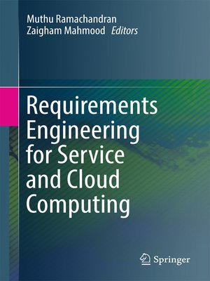 cover image of Requirements Engineering for Service and Cloud Computing